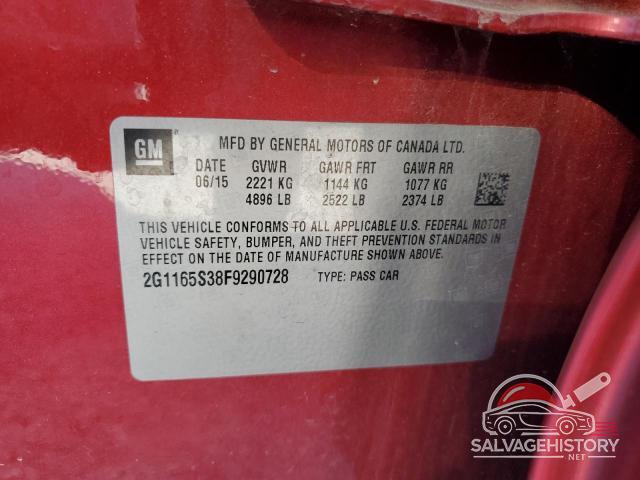 2G1165S38F9290728 2015 CHEVROLET IMPALA photo no. 13