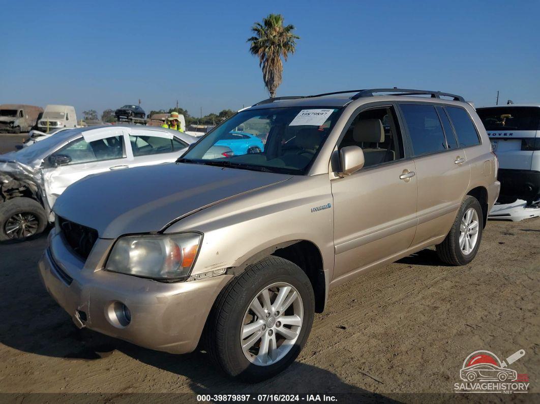 JTEDW21A370017397 2007 TOYOTA HIGHLANDER HYBRID photo no. 2