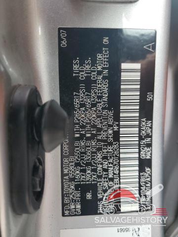 JTEBU14R670126283 2007 TOYOTA 4RUNNER photo no. 13