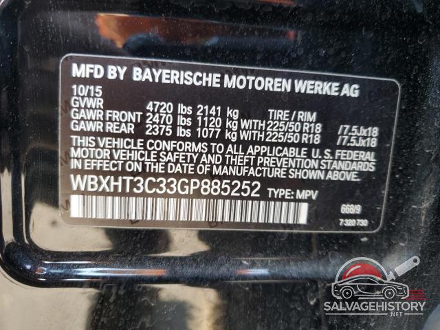 WBXHT3C33GP885252 2016 BMW X1 photo no. 13