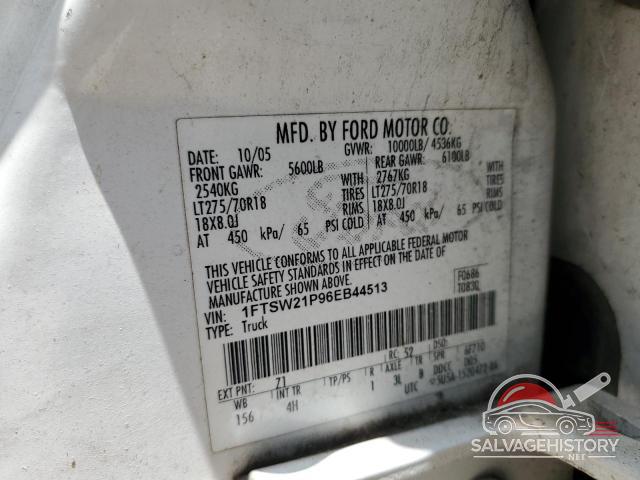 1FTSW21P96EB44513 2006 FORD F250 photo no. 12