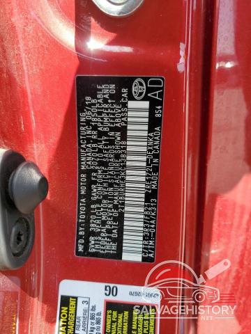 2T1BURHE3KC138318 2019 TOYOTA COROLLA photo no. 12