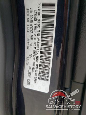 1C4RDJAG6DC617906 2013 DODGE DURANGO photo no. 12