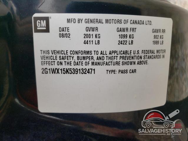 2G1WX15K539132471 2003 CHEVROLET MONTECARLO photo no. 12