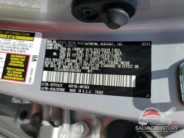4T3ZA3BBXEU085968 2014 TOYOTA VENZA photo no. 14