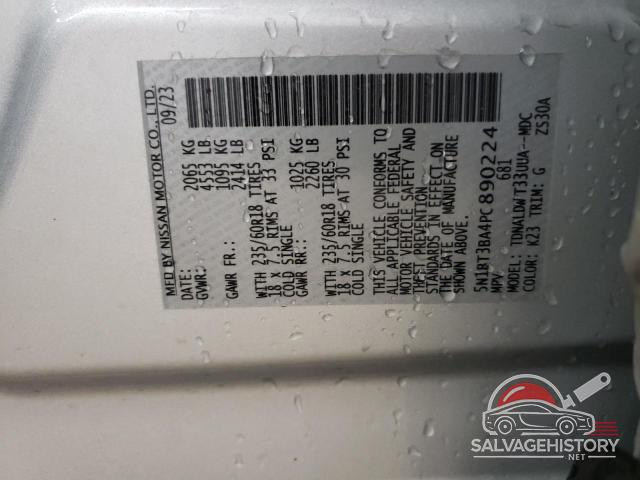 5N1BT3BA4PC890224 2023 NISSAN ROGUE photo no. 14