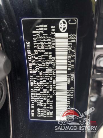 5YFB4MDE7PP014858 2023 TOYOTA COROLLA photo no. 12