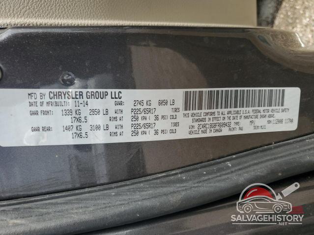 2C4RC1BG8FR609432 2015 CHRYSLER MINIVAN photo no. 13