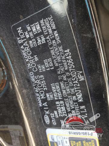 KNDJT2A5XD7506434 2013 KIA SOUL photo no. 12