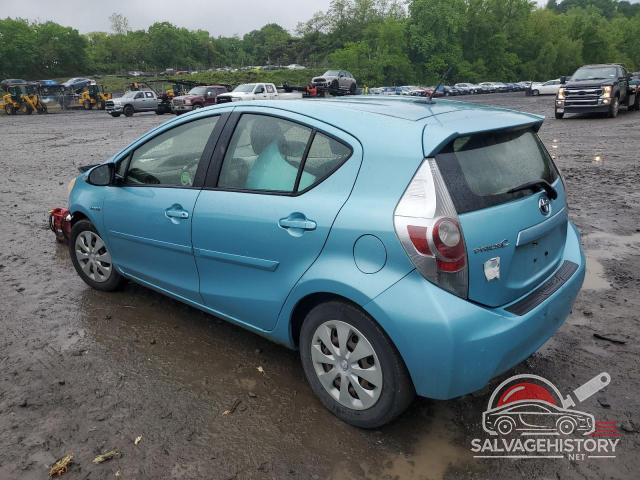JTDKDTB34C1028730 2012 TOYOTA PRIUS photo no. 2