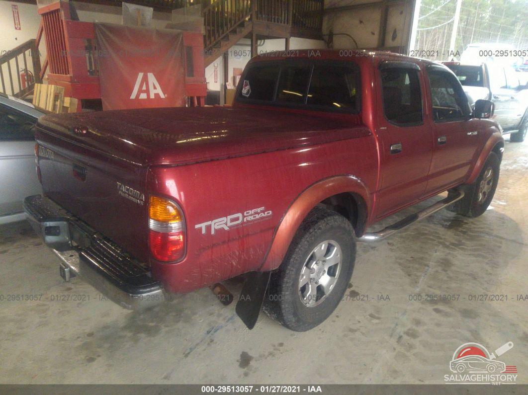 5TEGN92N01Z768592 2001 TOYOTA TACOMA photo no. 4