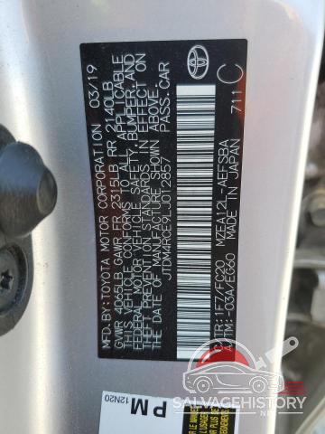 JTDM4RCE9LJ012857 2020 TOYOTA COROLLA photo no. 13