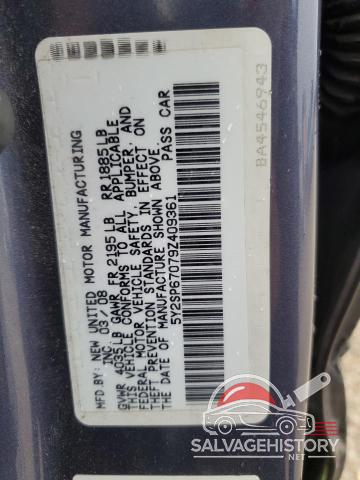 5Y2SP67079Z409361 2009 PONTIAC VIBE photo no. 13
