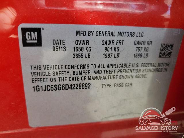 1G1JC6SG6D4228892 2013 CHEVROLET SONIC photo no. 12
