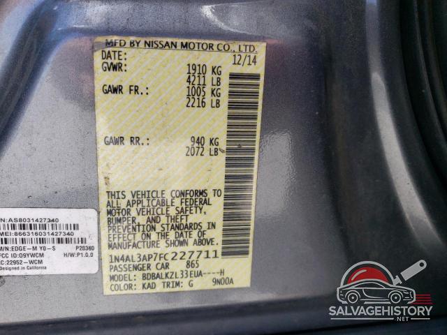 1N4AL3AP7FC227711 2015 NISSAN ALTIMA photo no. 13