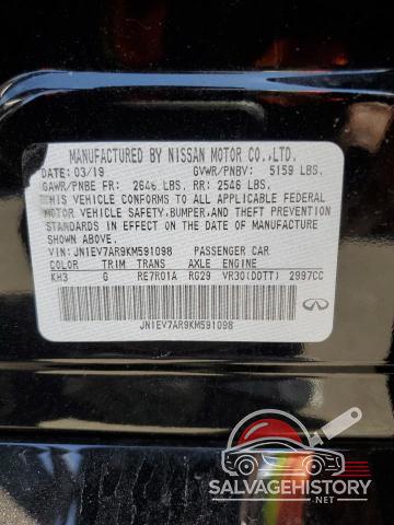 JN1EV7AR9KM591098 2019 INFINITI Q50 photo no. 12