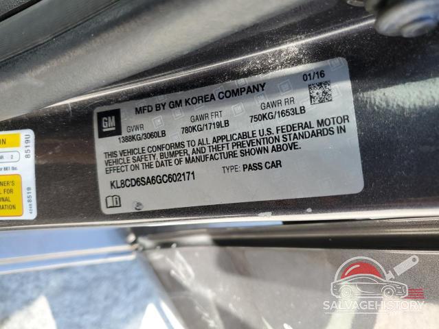 KL8CD6SA6GC602171 2016 CHEVROLET SPARK photo no. 12