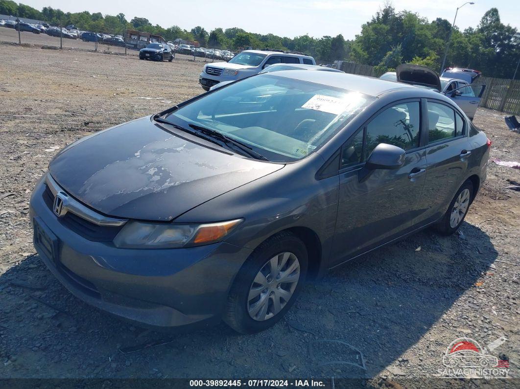 19XFB2F54CE367689 2012 HONDA CIVIC photo no. 2