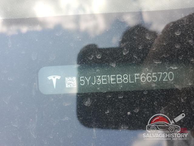 5YJ3E1EB8LF665720 2020 TESLA MODEL 3 photo no. 12