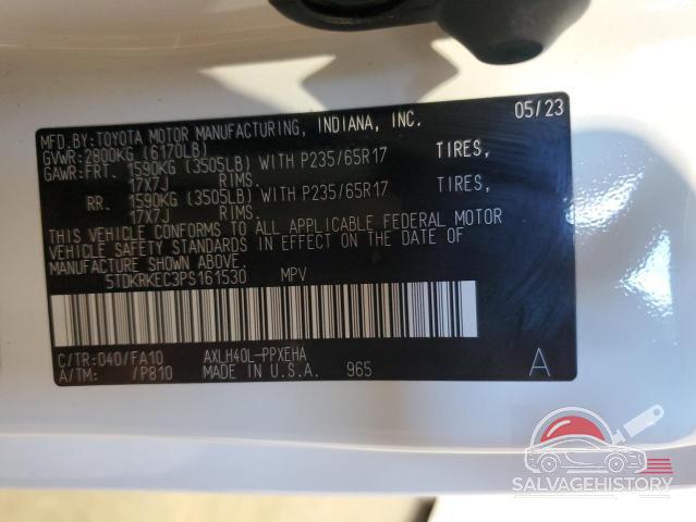 5TDKRKEC3PS161530 2023 TOYOTA All Models photo no. 13