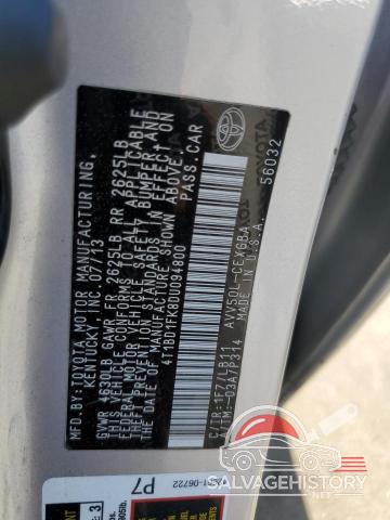 4T1BD1FK8DU094800 2013 TOYOTA CAMRY photo no. 12