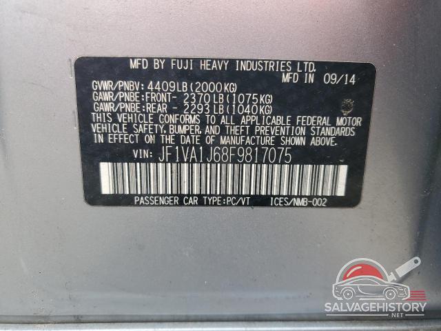 JF1VA1J68F9817075 2015 SUBARU WRX photo no. 13