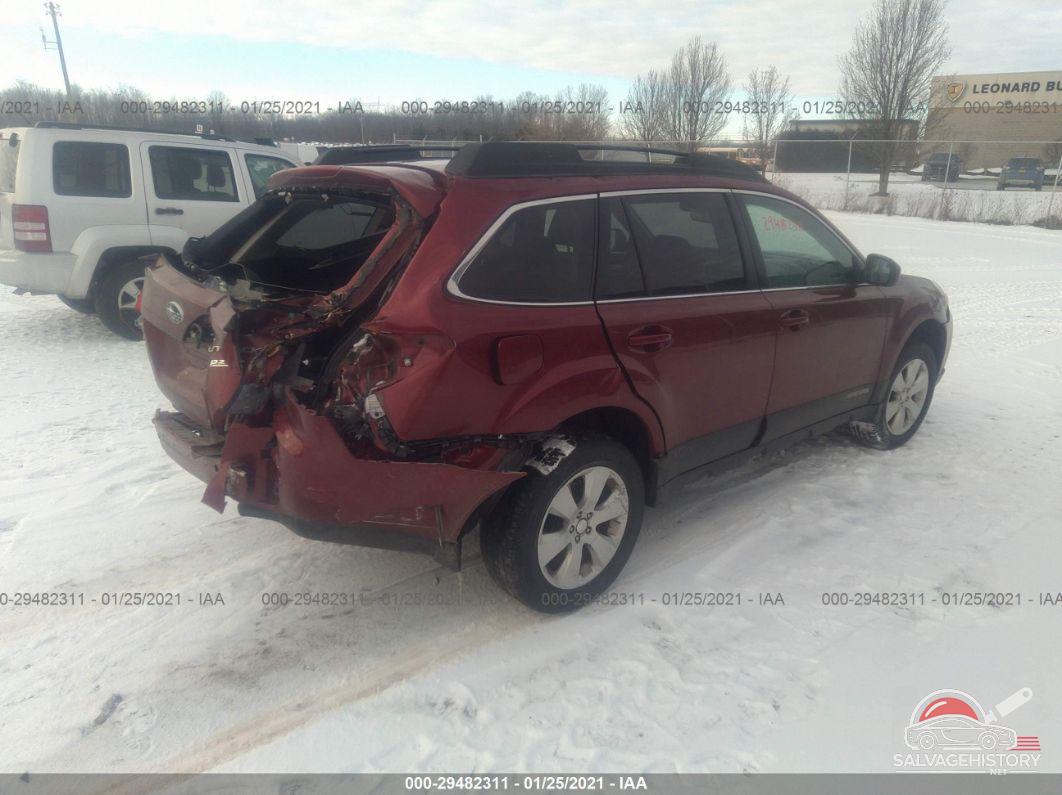 4S4BRBGC5C1240892 2012 SUBARU OUTBACK photo no. 4