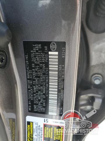 4T1C11AK1NU671740 2022 TOYOTA CAMRY photo no. 12