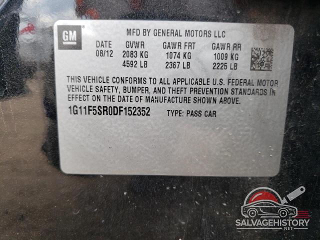 1G11F5SR0DF152352 2013 CHEVROLET MALIBU photo no. 13