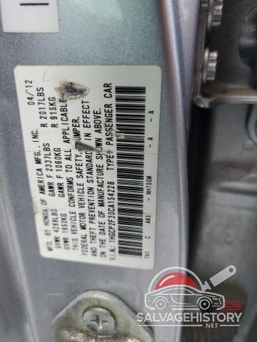1HGCP2F30CA154228 2012 HONDA ACCORD photo no. 12