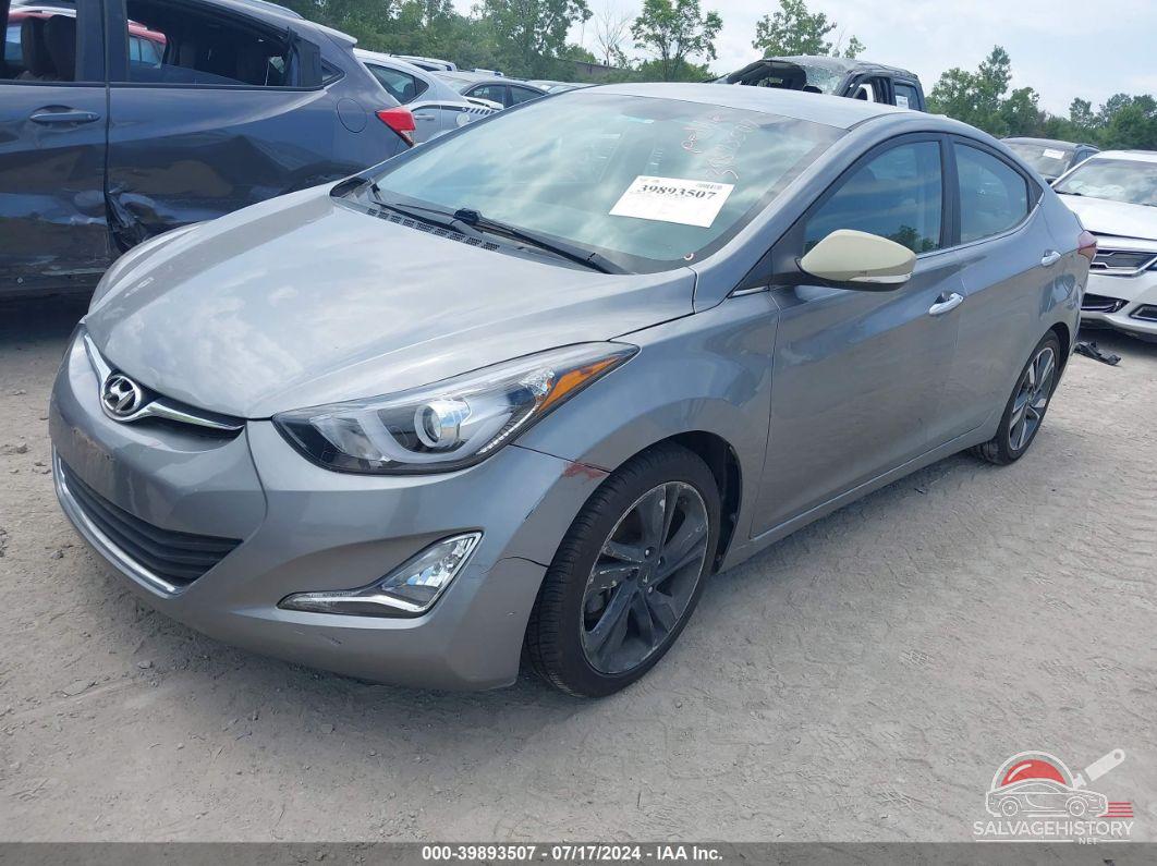 KMHDH4AEXFU394051 2015 HYUNDAI ELANTRA photo no. 2
