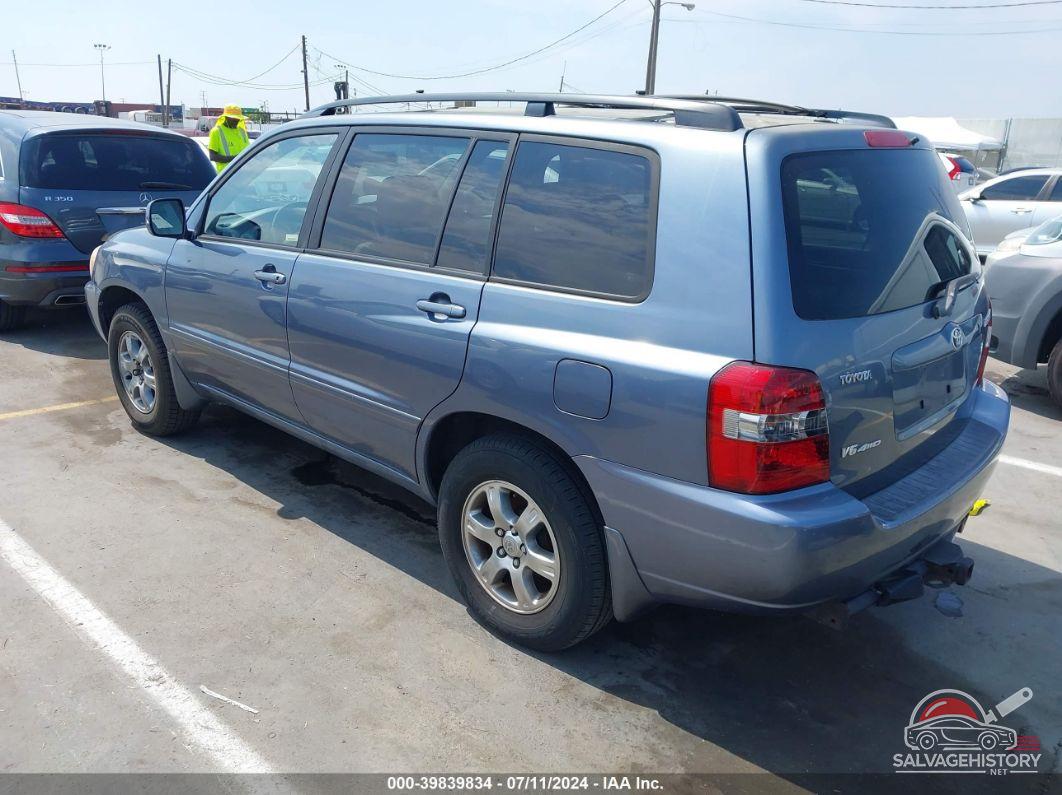 JTEEP21A760169960 2006 TOYOTA HIGHLANDER photo no. 3