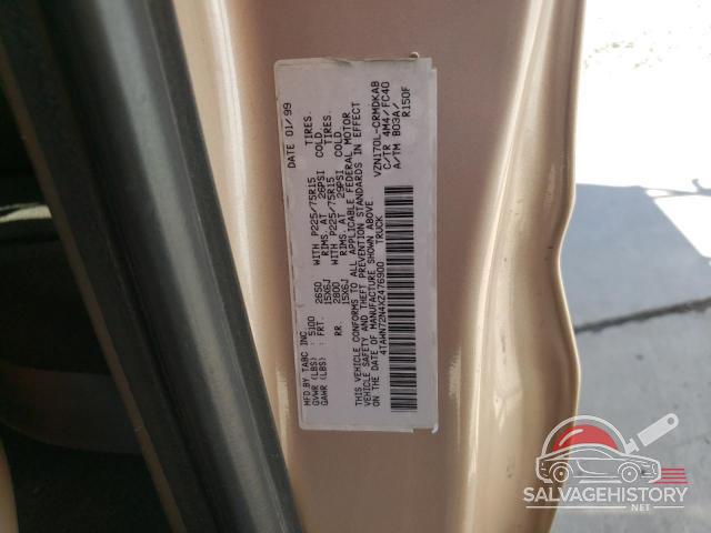 4TAWN72N4XZ476900 1999 TOYOTA TACOMA photo no. 13