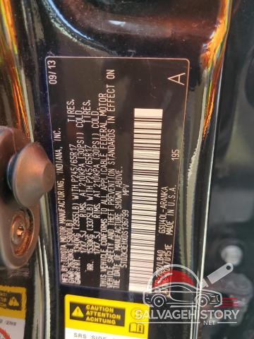 5TDZK3EHXDS136799 2013 TOYOTA HIGHLANDER photo no. 14