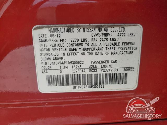 JN1CV6AP1DM300922 2013 INFINITI G37 photo no. 12
