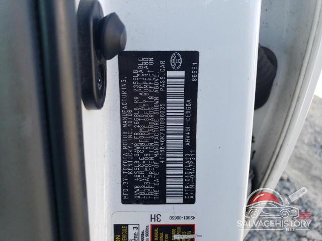 4T1BB46K79U096035 2009 TOYOTA CAMRY photo no. 12