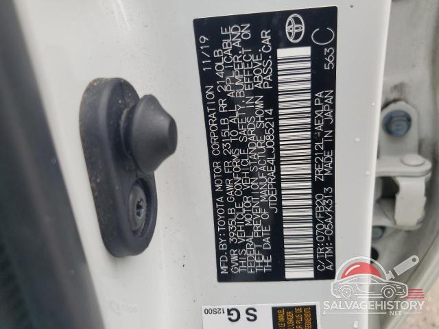 JTDEPRAE4LJ085214 2020 TOYOTA COROLLA photo no. 12