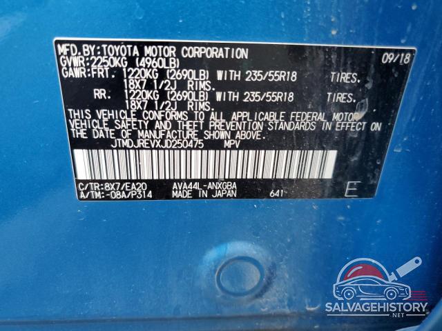JTMDJREVXJD250475 2018 TOYOTA RAV4 photo no. 13