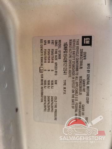 1GNFG154281212841 2008 CHEVROLET EXPRESS photo no. 13