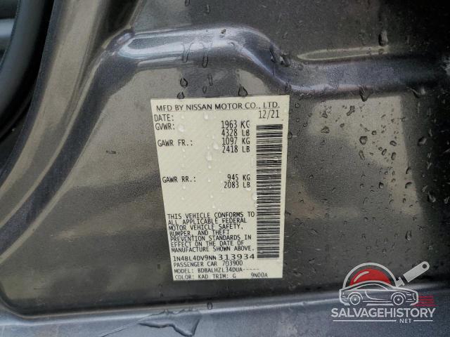 1N4BL4DV9NN313934 2022 NISSAN ALTIMA photo no. 12