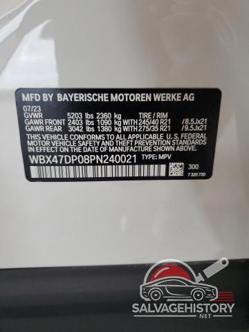 WBX47DP08PN240021 2023 BMW X3 photo no. 12