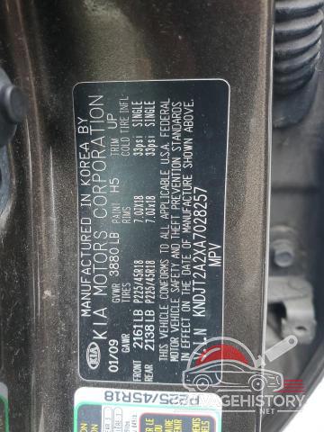 KNDJT2A2XA7028257 2010 KIA SOUL photo no. 13
