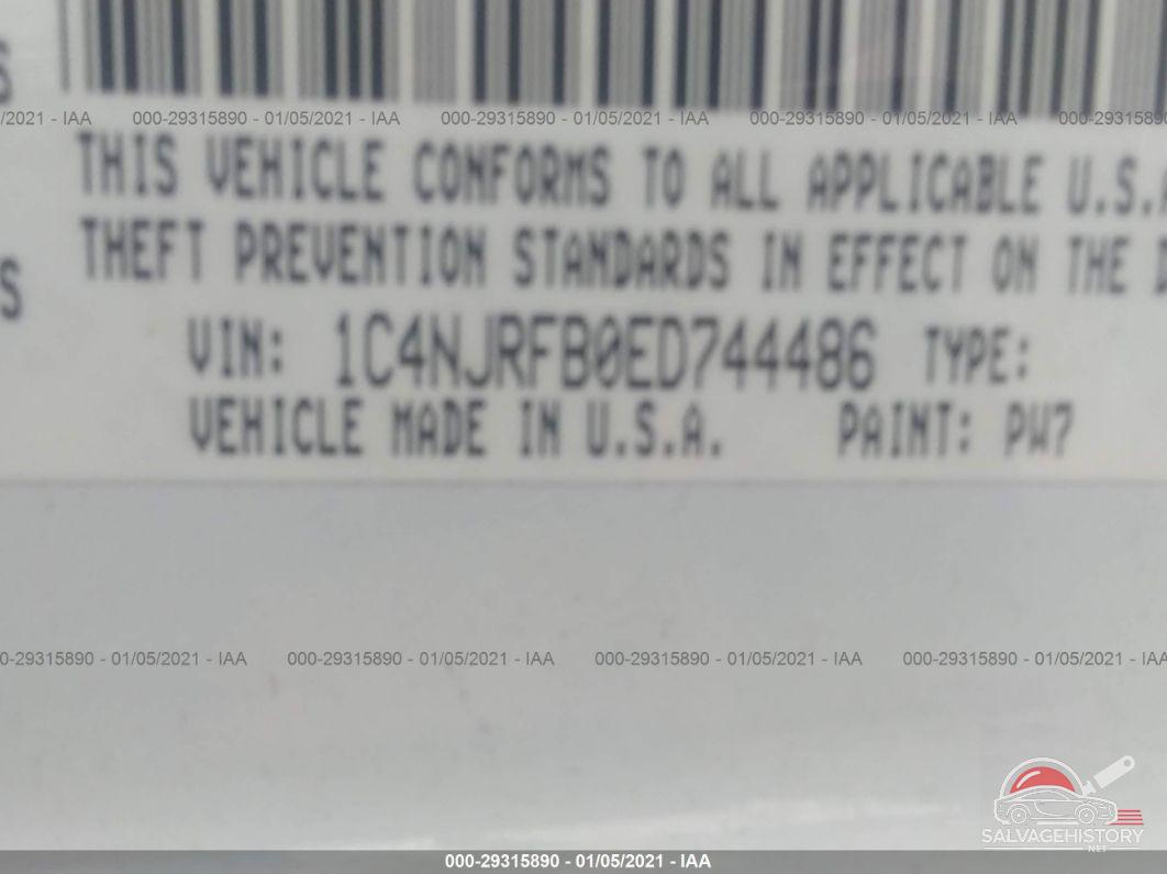 1C4NJRFB0ED744486 2014 JEEP PATRIOT photo no. 9