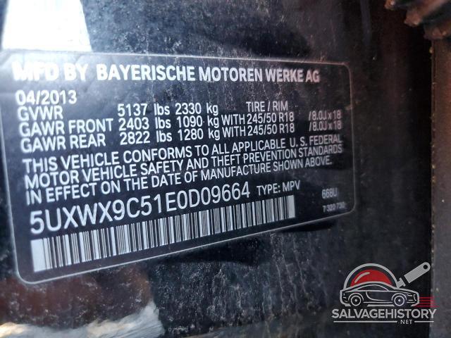 5UXWX9C51E0D09664 2010 BMW X3 photo no. 13