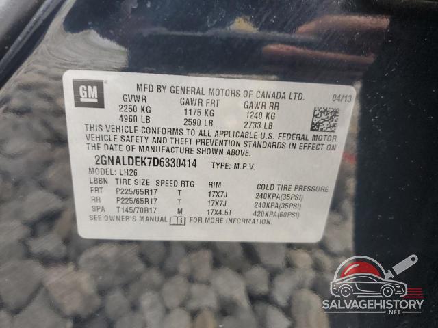 2GNALDEK7D6330414 2013 CHEVROLET EQUINOX photo no. 13