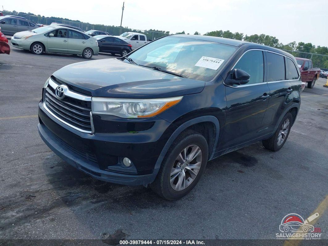 5TDZKRFH0FS102181 2015 TOYOTA HIGHLANDER photo no. 2