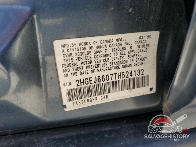 2HGEJ6607TH524132 1996 HONDA CIVIC photo no. 13