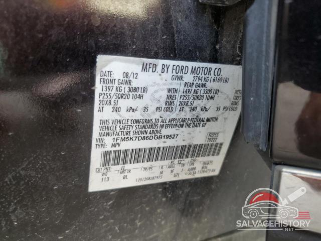 1FM5K7D86DGB19527 2013 FORD EXPLORER photo no. 13