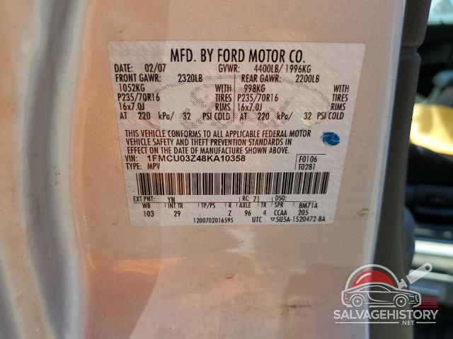 1FMCU03Z48KA10358 2008 FORD ESCAPE photo no. 13