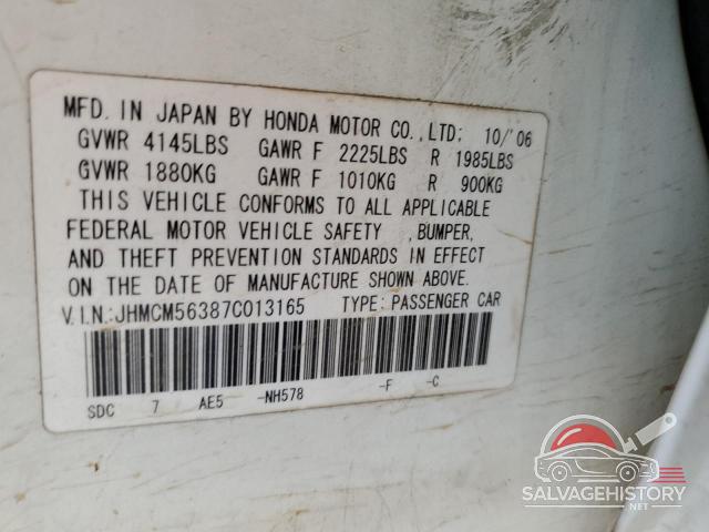 JHMCM56387C013165 2007 HONDA ACCORD photo no. 12